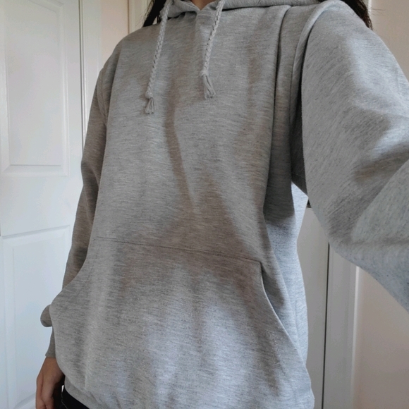 Grey Drawstring Hoodie - Picture 3 of 3
